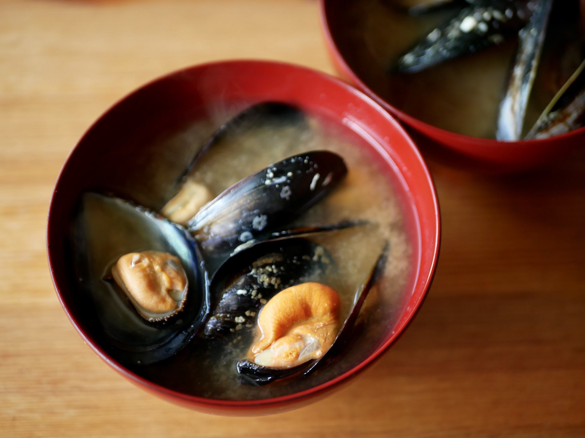 Twitter এ 白央篤司 今朝の味噌汁 岩手県山田町産のシュウリ貝 いわゆるムサキイガイです いいだし出るねえ 残りはパスタにするか はてさて T Co 9j1jyzdlfy ট ইট র