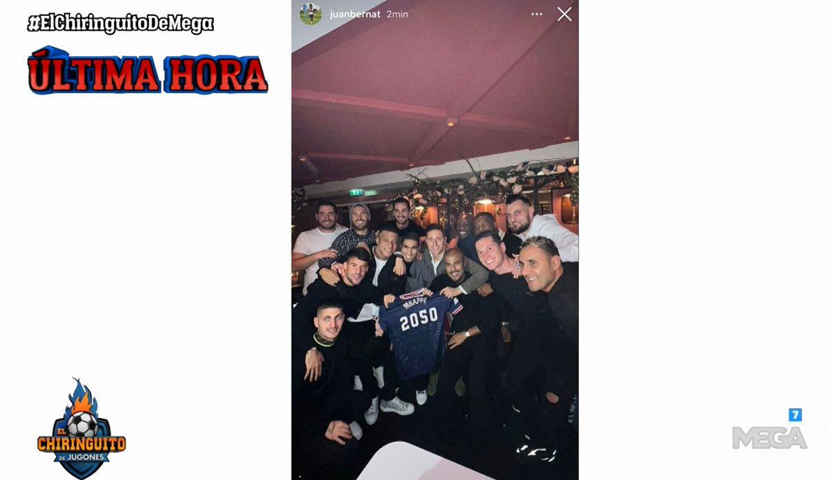 ⁉️ ¿¿MBAPPÉ 2050??⁉️

💣¡Ojo al REGALO de la plantilla del PSG a Kylian por su cumpleaños! La ÚLTIMA HORA en #ElChiringuitoDeMega