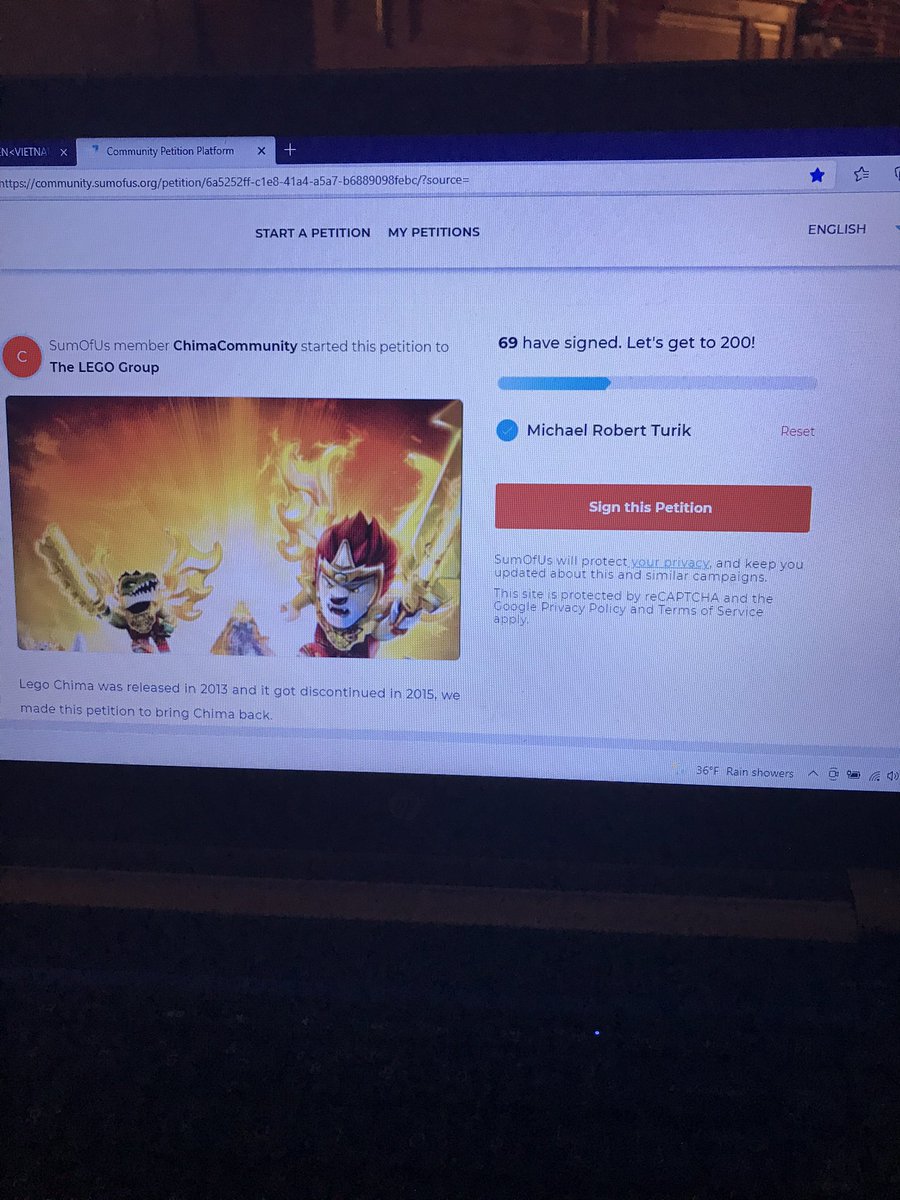 turik_michael's tweet photo. Where are the other 131 signatures for this petition? They are our only hope to bring back chima, unless it goes to a higher number than 200 so if you love chima and have not signed the petition please sign it #SaveChima https://t.co/TBDbmf1LmJ