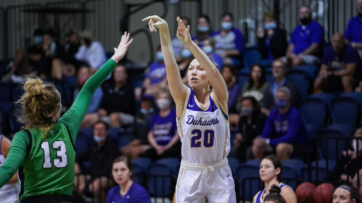 LorasAthletics's tweet photo. Career Milestones Lead @DuhawkWBB to Thrilling Win; Duhawks Defeat RV York, 58-57 https://t.co/LtatsGdO0g #GoDuhawks https://t.co/0VHIHQVcvj