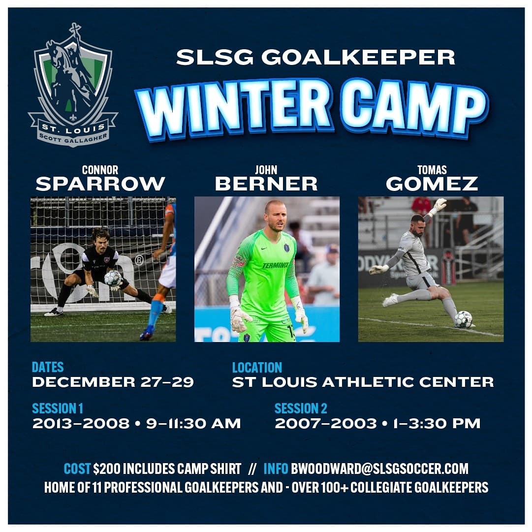 There's still time to register for our goalkeeper and a chance to train with the pros.

To Register⬇️
playmetrics.com/programs/2063

@CampsSLSG 
<a href="/JohnnyB_12_/">John Berner</a> 
<a href="/tomas_gomez_18/">Tomas Ignacio Gomez</a> 
<a href="/ConnorSparrow24/">Connor Sparrow</a>
