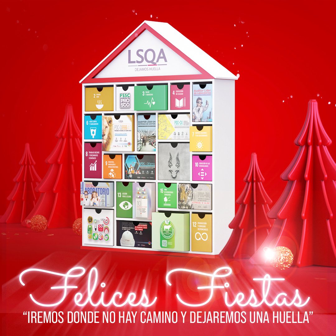 LSQA le desea a toda su comunidad una feliz navidad y próspero año nuevo 2022.
¡En el 2022 llegan 365 oportunidades nuevas para dejar huella! “Iremos donde no hay camino y dejaremos una huella” #felicesfiestas #lsqadejamoshuella