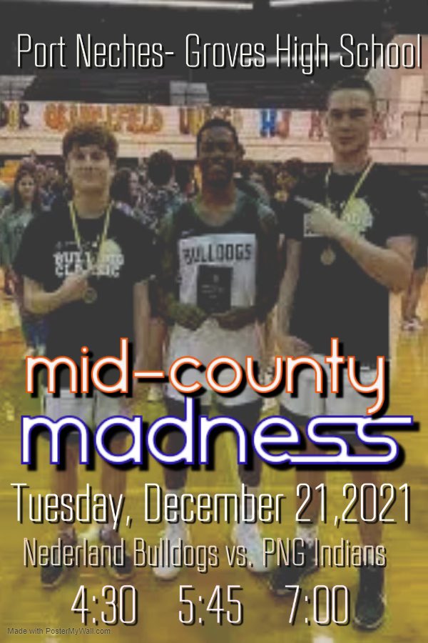 NederlandHoops's tweet photo. 1st District game is a big one! Mid-County Madness part 1.   We need to pack the Reservation with Black &amp; Gold!!! 🏀 #TTL @nhsforreal @Nederland_ISD https://t.co/J3X1AQgI0g