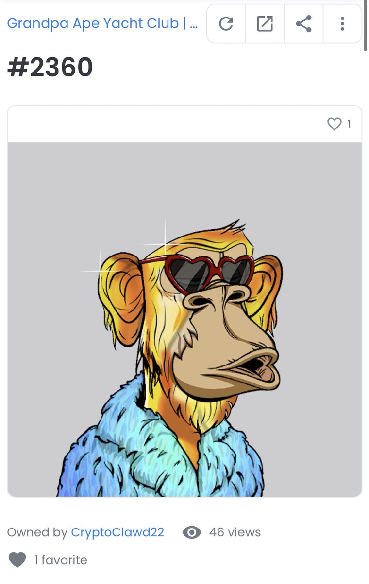 GrandpaApes's tweet photo. 🚨 BREAKING 🚨
We don’t even know what’s happening GAYC#2360 just resold for 0.2ETH!!!!!! 🧬🌿🦍🥃 this is honestly just the beginning! https://t.co/FSHiamLkGR