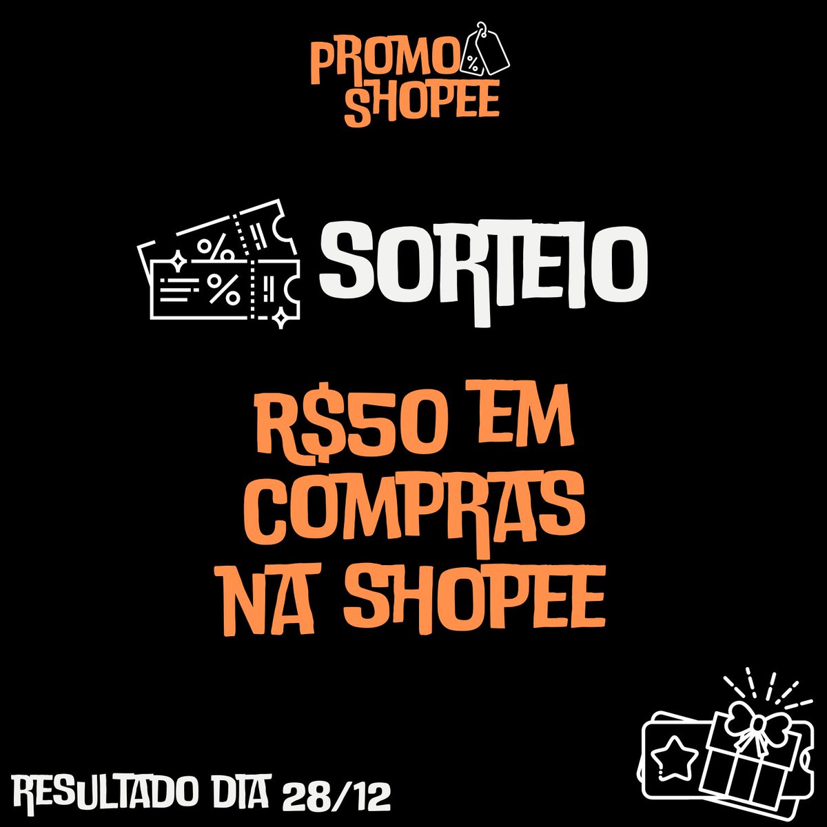 _PromoShopee's tweet image. ⚡SORTEIO ABERTURA DE CONTA

✅Regras:
- Seguir @_PromoShopee 
- Dar RT nesse post
- Ativem as notificações para não perder nenhum cupom ou promoção imperdível da Shopee

📢Resultado dia 28/12