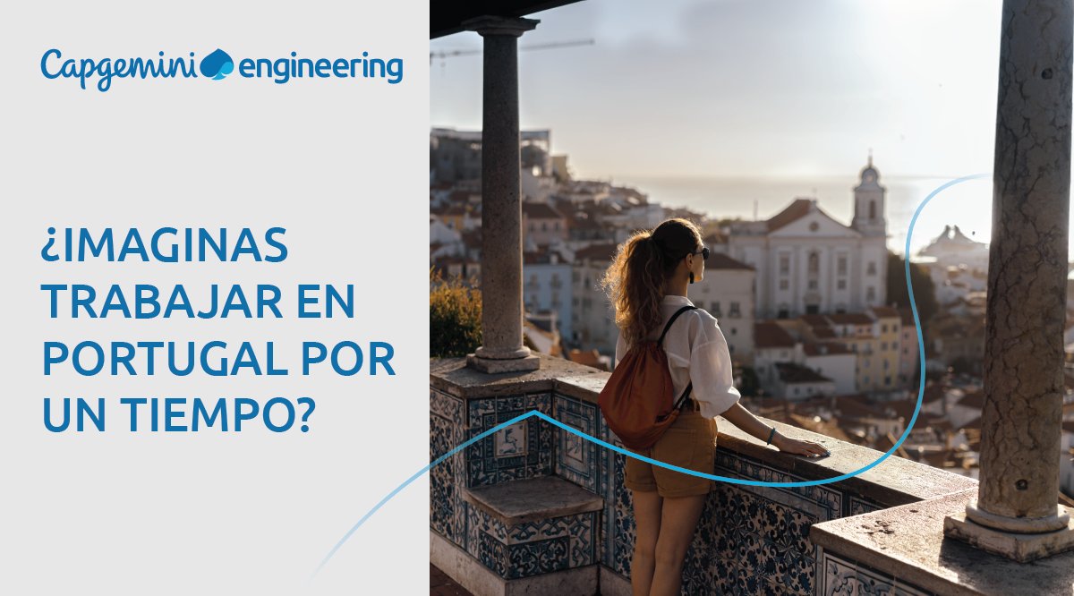 CapgeminiMx's tweet photo. Viaja a Portugal como Software Engineer y desarrolla aplicaciones web para clientes internacionales. Regresarás a México para poner el proyecto en marcha. Postúlate: https://t.co/c8QuwgtNlR

#CapgeminiMX #CapgeminiEngineeringMX #GetTheFutureYouWant https://t.co/ICC6q1NLv0