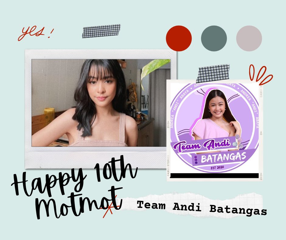 TeamAndiBtngs's tweet photo. Happy 10th Motmot Team Andi Batangas ❤️ We Love You and Very Proud of You ☺️❤️ @iamandiabaya 

#AndiAbaya https://t.co/g58FOa7aGo