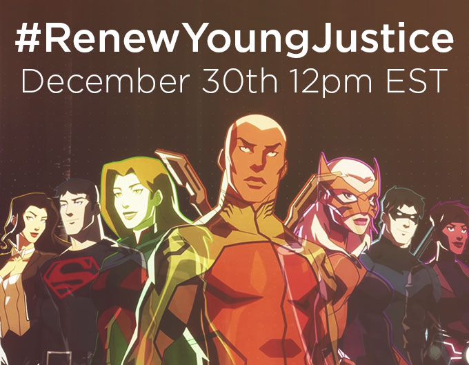 YJWiki's tweet photo. Calling all #YoungJustice fans:

On December 30th at 12 pm EST, we are letting @hbomax and @warnerbrostv know loud and clear that we want them to #RenewYoungJustice!

View in your timezone: https://t.co/4bbEC1j1k0

More details here: https://t.co/6BpzmAT43p

#YoungJusticeSeason5 https://t.co/xp3LNdjl6G
