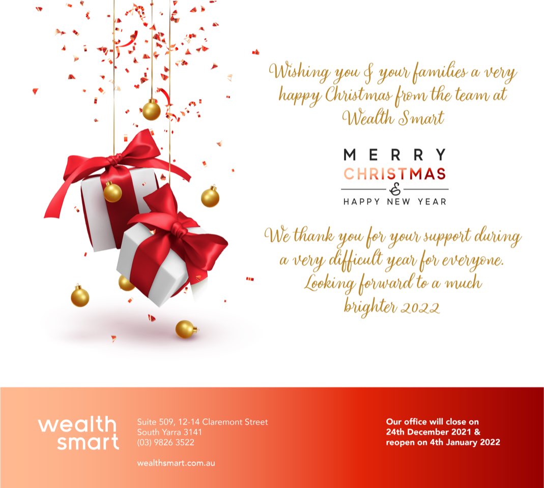 WealthSmartAU's tweet photo. Happy holidays #lifeinsurance #FinancialServices #FinancialPlanning  #financialadvice https://t.co/tYUbUprj18