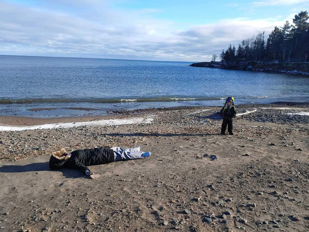 Another pandemic winter in MN without warm travel?

No problem!

Sunbathing on Lake superior...
#pandemic #winter