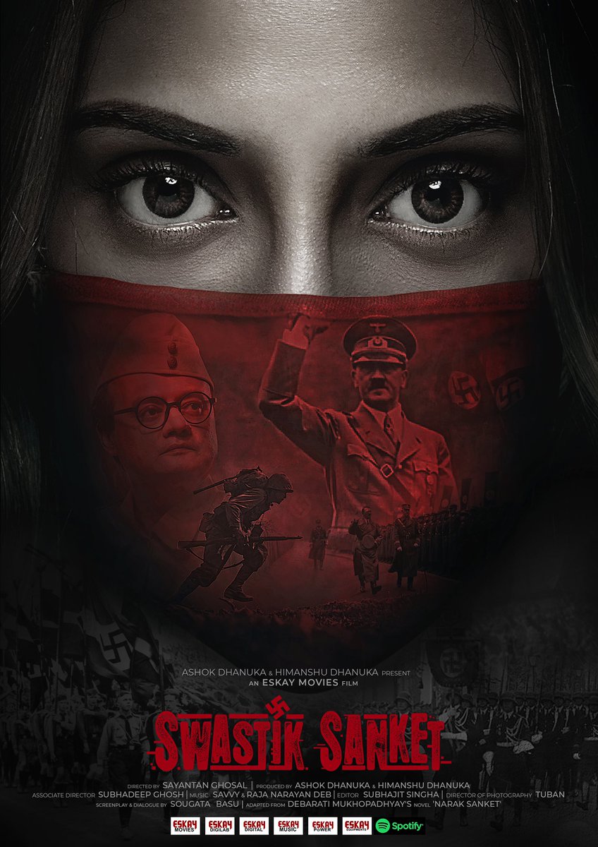 nusratchirps's tweet photo. Old war,
New Weapons.
Decoding the history out of syllables!
Presenting the Official Teaser Poster of our next
#SwastikSanket

Coming to cinemas, January 2022.
@nusratchirps @C_Gaurav @ActorRudranil @SaswataTweets @ShatafFigar @sayantanghosal @savvygupta @Himanshukol @dhanukashok https://t.co/OqhVE6tUce