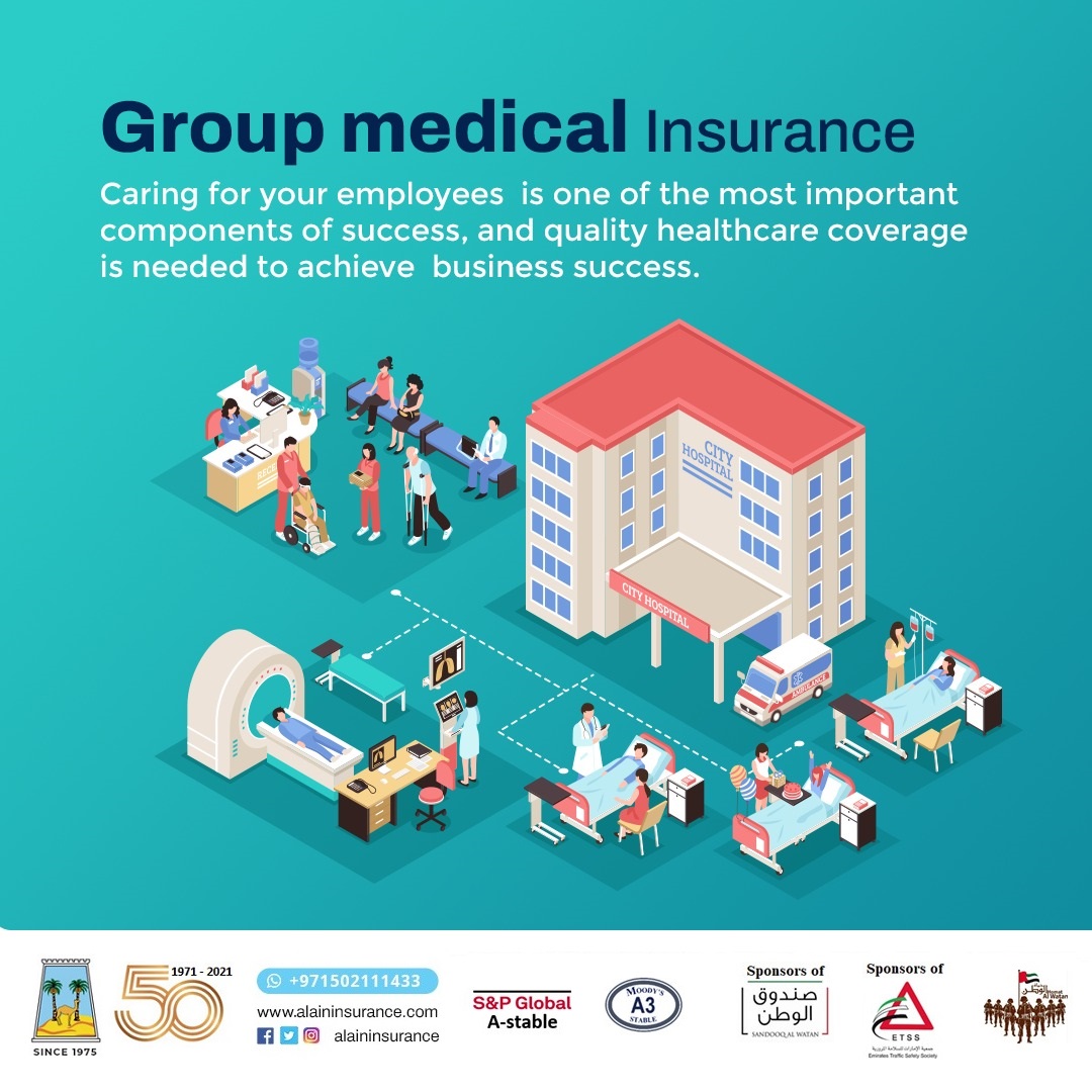 alaininsurance's tweet image. Caring for your employees,quality healthcare coverage is needed to achieve business success.
#GroupMedicalInsurance
#AAIC
هناك حاجة إلى تغطية رعاية صحية عالية الجودة
يعد الاهتمام بموظفيك أحد أهم مكونات النجاح،لتحقيق نجاح الأعمال.
#التأمين_الصحي_الجماعي
#شركة_العين_الأهلية_للتأمين
