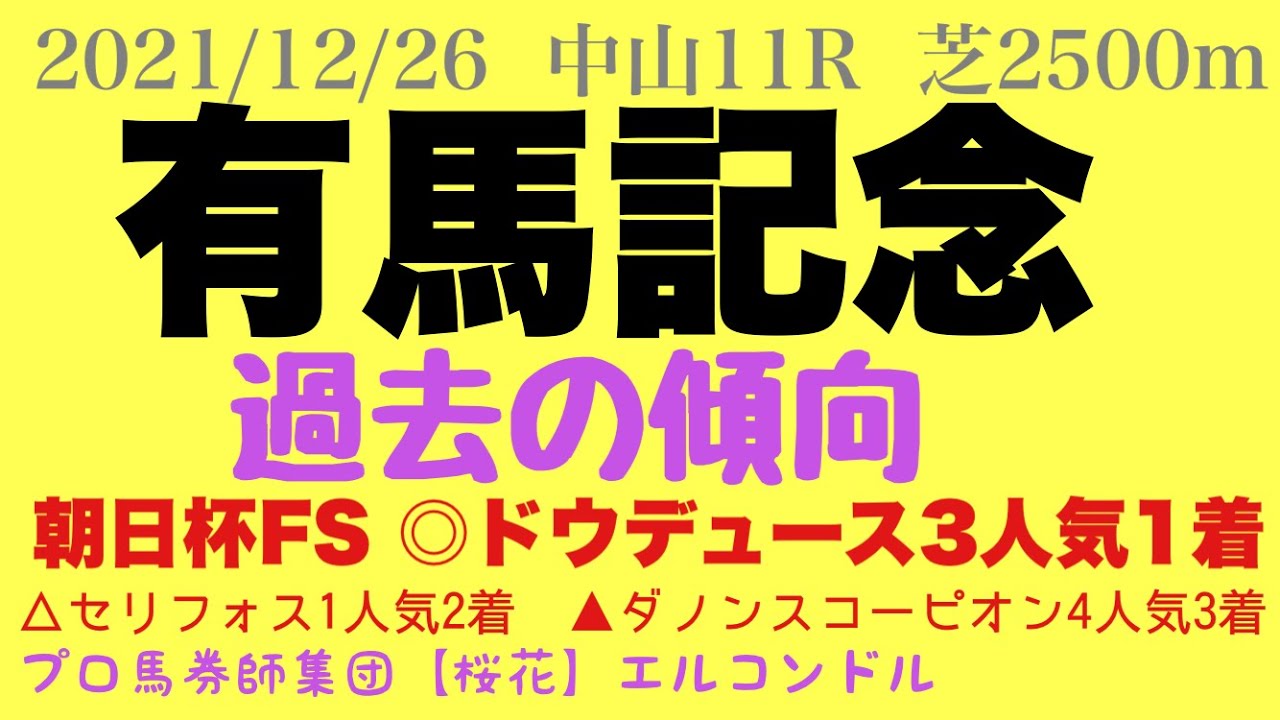Pog Info 動画が更新されました T Co Lrrlrcekpk プロ馬券師集団桜花の競馬ちゃんねる T Co 9tvymmm8sl エルコンドル氏の有馬記念21過去の傾向 過去のデータから注目馬 軸馬に適した馬を探せ プロ馬券師集団 桜花 競馬youtube