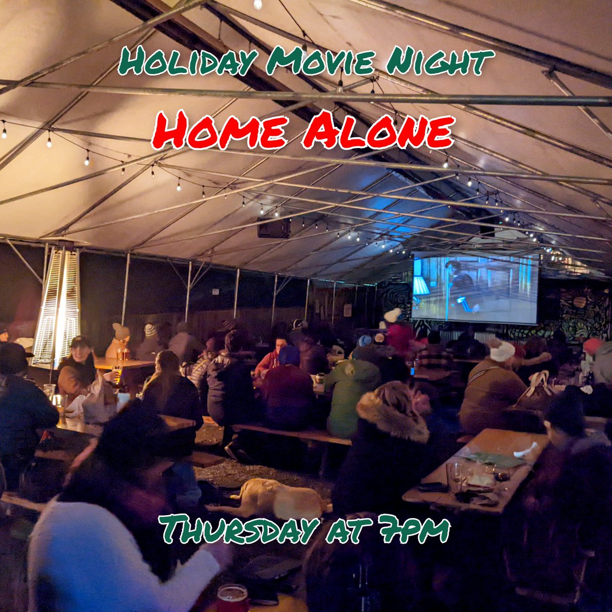Staying in town for the holidays? Join us on Thursday! We're watching Home Alone at 7pm.