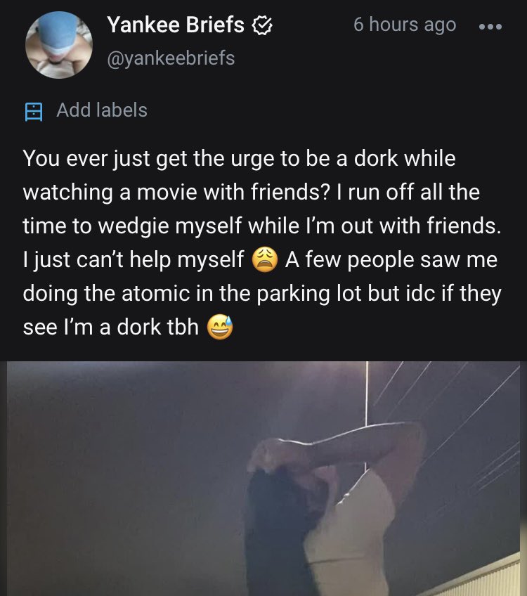 YankeeBriefs's tweet photo. If I get 10 retweet then I’ll post a clip of the other vid I took in this post 👀

Make sure to go sub so you can see both vids from my newest OF post!! 
https://t.co/DNbro4WbNO https://t.co/RvShGMTq44