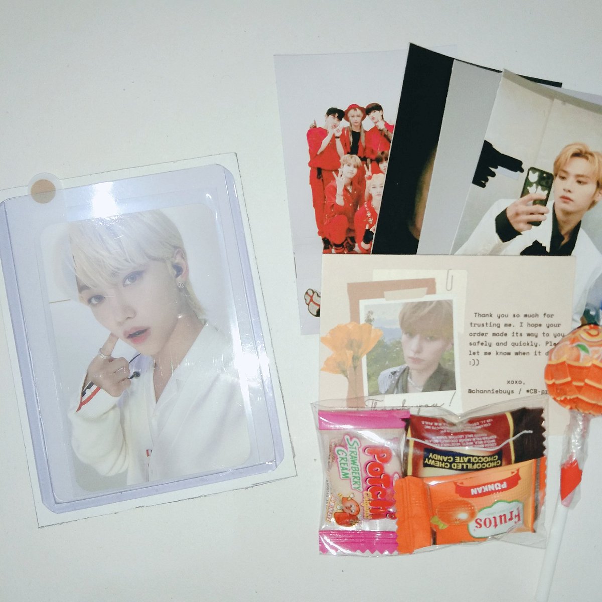 08thscent's tweet photo. 둘 —— #lightmails
📬 hello @channiebuys, the felix appmus arrived safely! thank you for letting me adopt him :( thank you for the freebies too, yay super appreciate it !! #CB_proofs https://t.co/8FFgK6cAu9