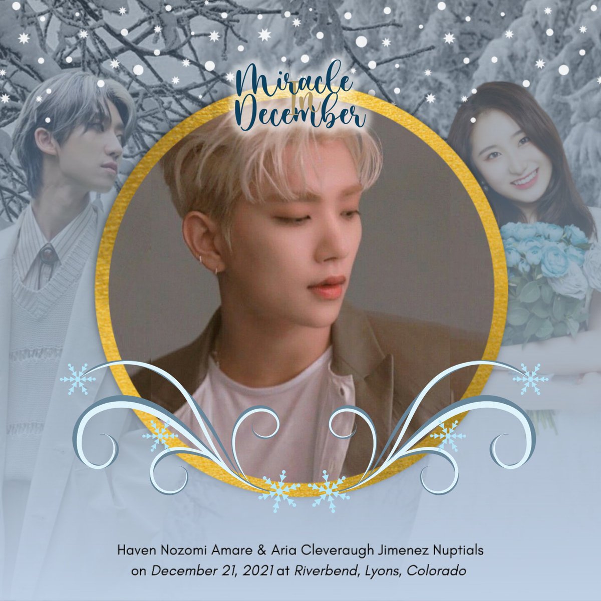 BL00DYDREAMS's tweet photo. ㅤ
12.21.21
May the goddesses of love grant
you a lovely lifetime together.
ㅤㅤㅤㅤ #MIraCLEinDecember
ㅤㅤㅤㅤㅤㅤ #24hrMIraCLE
#TrulyCAPTIVATING #CaptivatedEvents
ㅤ https://t.co/gy3V4HsTen