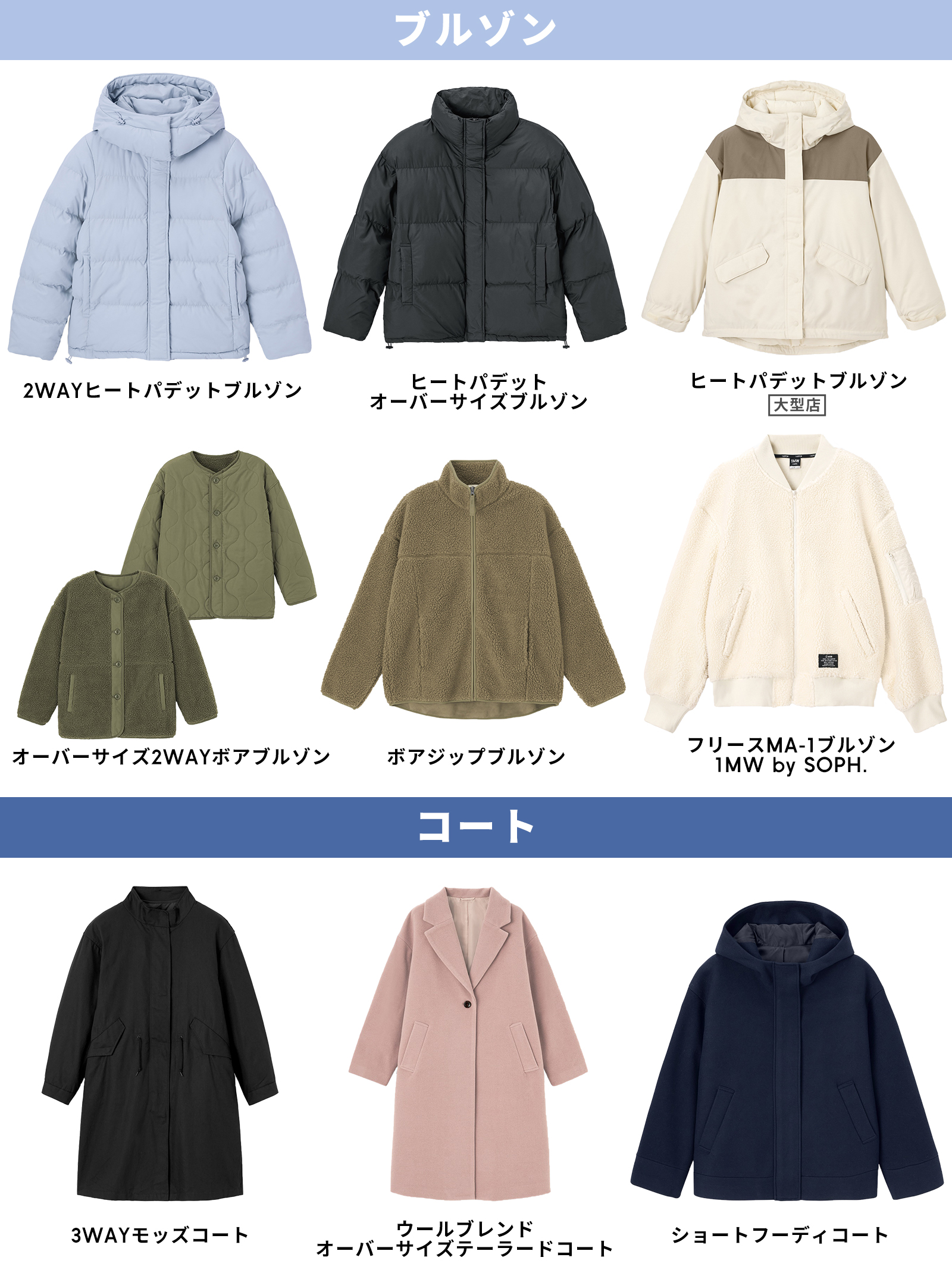 GU公式 | ヒートパデッドモッズコート
