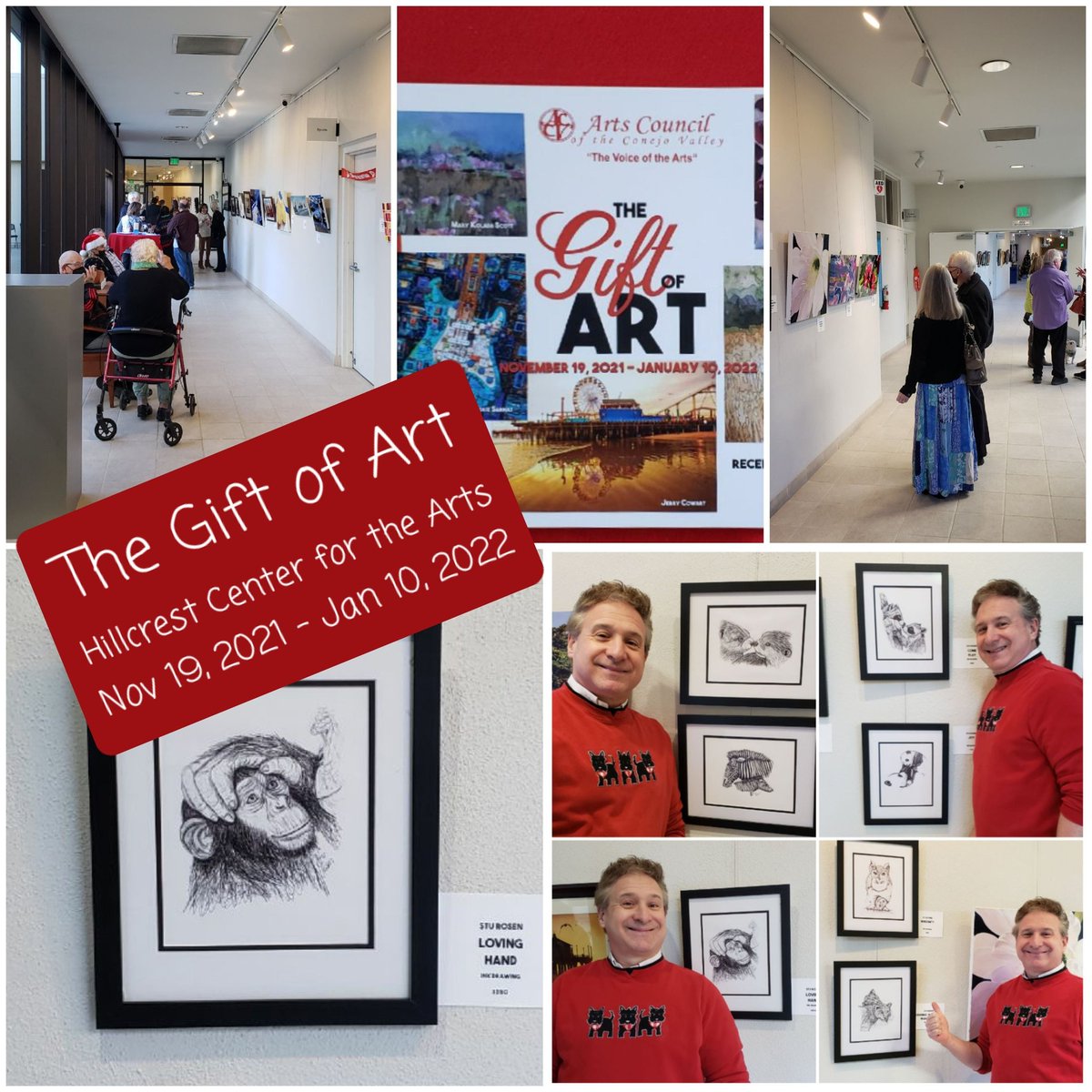 Celebrating another in-person show. Good to be "in"... good to get "out"...