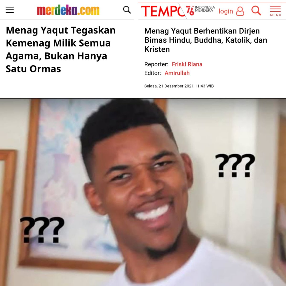 wirawansuastera's tweet photo. Eh gimana ? Keknya ada yang salah

@kemensetnegRI
@setkabgoid
@nahdlatululama
@jokowi
@YaqutCQoumas

#MenagDiskriminasi
#CopotGusYaqut
#SaveHindu
#SaveDirjenHindu https://t.co/FgESS5BRAh