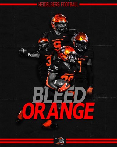 LoganBarker62's tweet photo. I am beyond blessed and thankful to have received my 2nd offer from Heidelberg!! I want to thank @BergFootball @Coach_Donaldson @CoachJakubcin and the rest of the coaching staff for this amazing opportunity!!🖤⚔️🧡 https://t.co/UkMfuUa9CZ