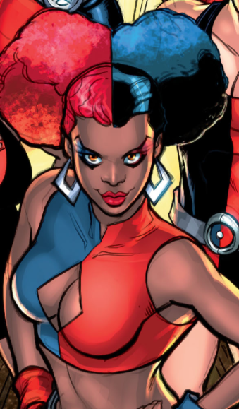 black_girl_otd's tweet photo. Today's Black fem otd is Antonia Moore (Harlem Harley) from DC Comics! https://t.co/mTDq6fwibI