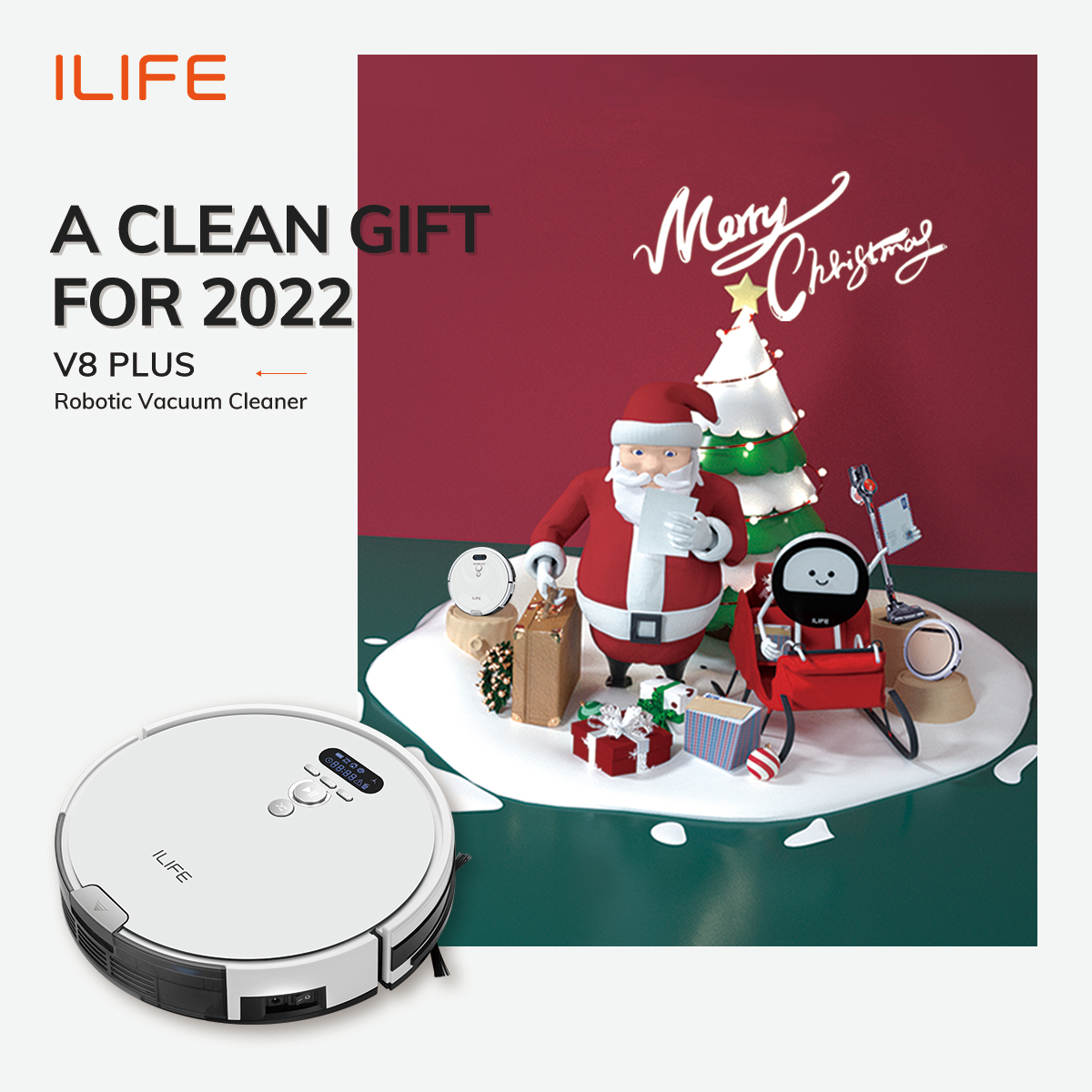 ilife_Global's tweet photo. V8 Plus——New Year Gift Guide
Smart Navigation Robot with 2-in-1 Cleaning System
#christmasgift #ChristmasGiftIdea #ILIFE #ilife #iliferobotic #iliferobot https://t.co/sr6K8yRXI5