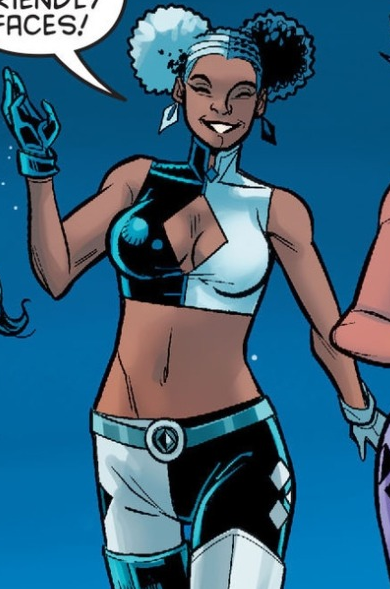 black_girl_otd's tweet photo. Today's Black fem otd is Antonia Moore (Harlem Harley) from DC Comics! https://t.co/mTDq6fwibI