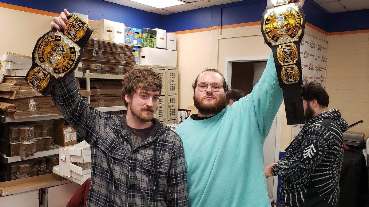 NE_Beyblade's tweet photo. Introducing the first ever NEBL Tag Team champions:

@CCageGaming and @Bradderall_ https://t.co/d7G80aCcrS