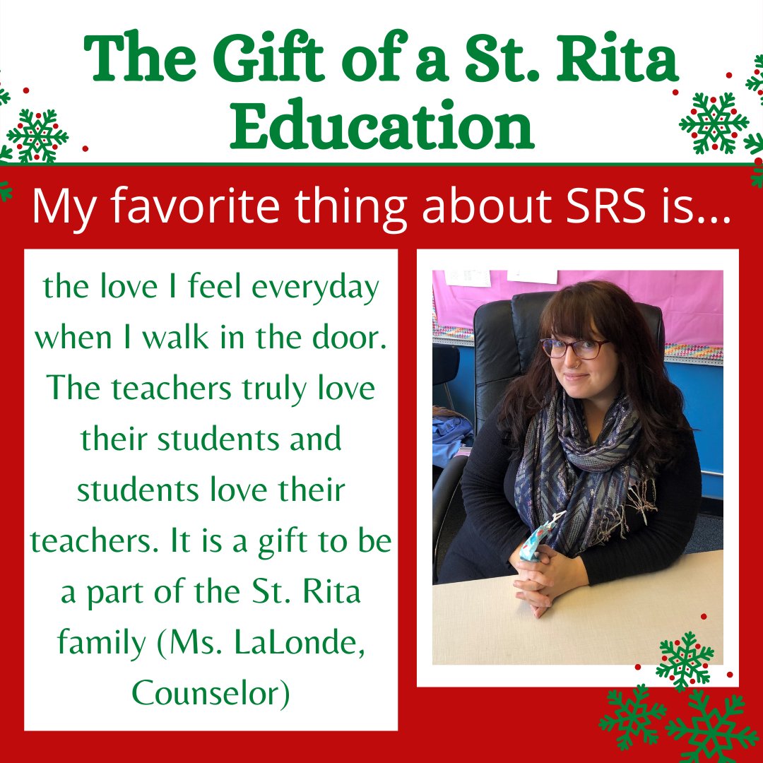 StRitaWebster's tweet photo. The Gift of a St. Rita School Education #wherefaithandknowledgemeet #learnwithlove https://t.co/89H7PSTTJ9