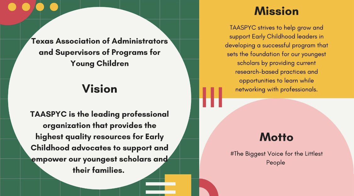 So proud to lead this organization in its new vision and mission! <a href="/TAASPYC1/">TAASPYC</a> BIG things to come this spring at our April 10-12 symposium in Denton! #Biggestvoiceforlittlepeople