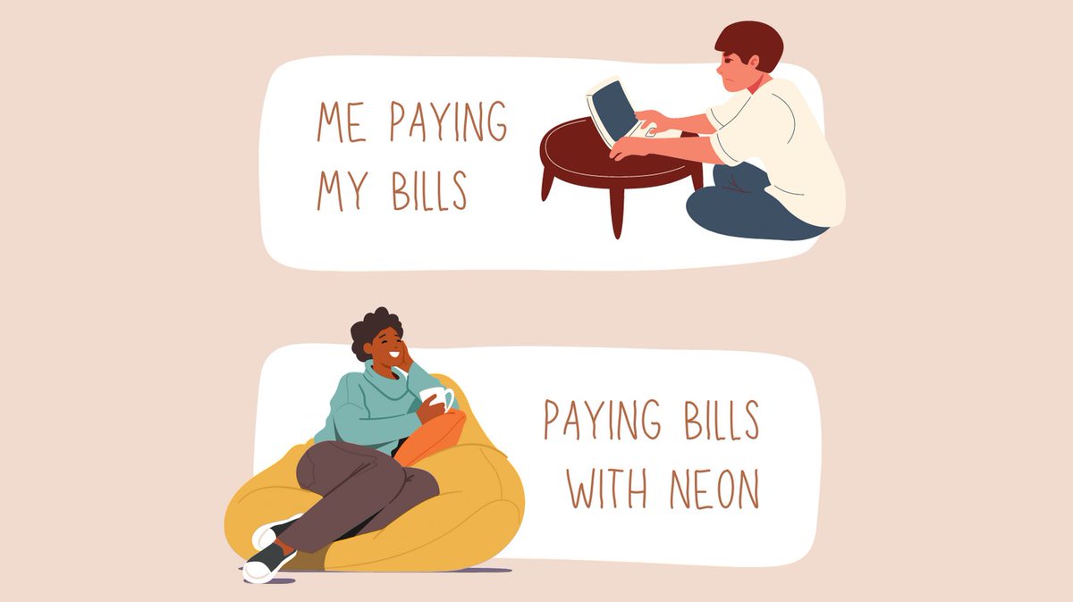 NeonFinancial's tweet photo. Neon User: “And just like that all my bills were paid!” 😃🤩 
Just #setitandforgetit with Neon.
.
.
.
#joinus #stressfree #billpayments https://t.co/hzlCjRaL35