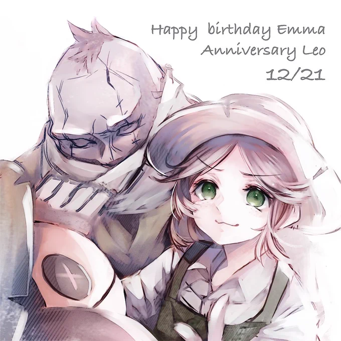 #エマ・ウッズ誕生日2021
#レオ・ベイカー記念日2021
#第五人格イラスト
エマちゃん、レオパパおめでとう!
ロケットチェアとパペットが大量に壊される日!!:( ˙꒳​˙ ): 