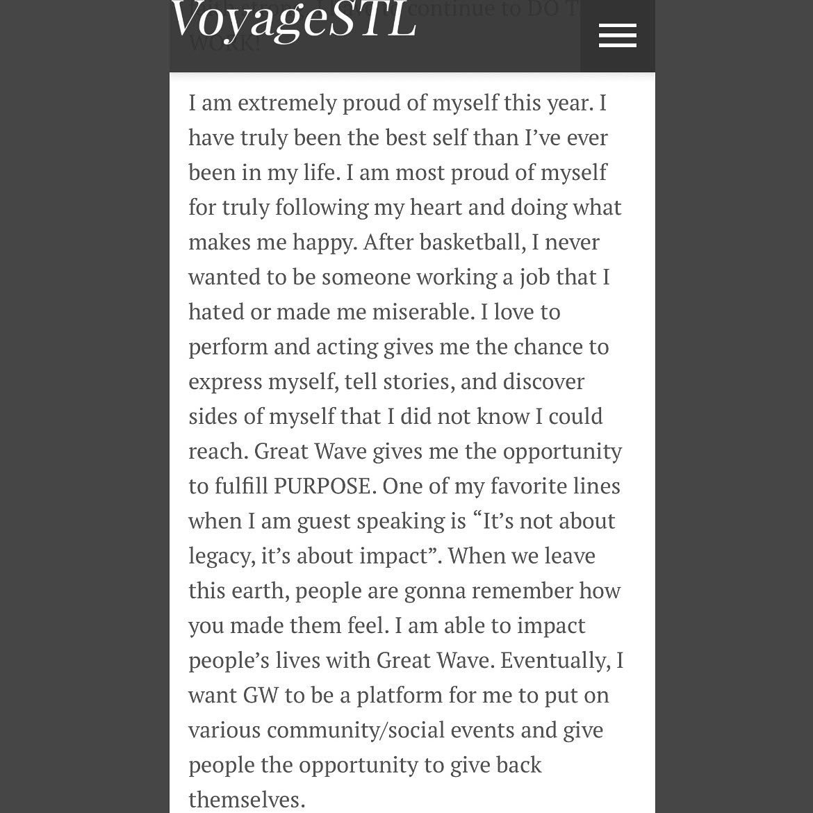 Tree2Round's tweet photo. Thank you @voyagestl for this article. I appreciate the opportunity to tell parts of my journey as an actor and entrepreneur! More execution for 2022…believe that! 🙏🏾 https://t.co/plw32sExIH
#voyagestl #magazine #actor #actorslife #midwestactor #model https://t.co/yifD1QgAh6