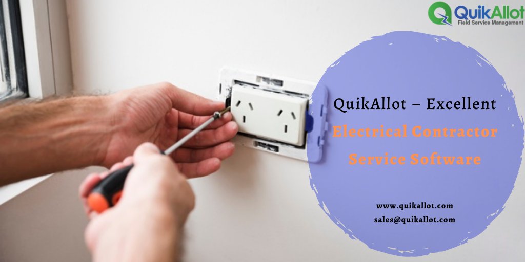 quikonesolution's tweet image. Want to manage and optimize all your #electrical field service activities performed by the field workers? 

Get ready to work with the #QuikAllot #electricalservicebusinesssoftware for more attractive benefits! bit.ly/2yVFNGC

#electricalfieldservicesoftware #FSMSoftware