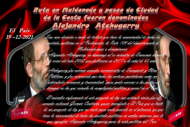 rd_Beneventano's tweet photo. Ruta en #Maldonado y paseo de #CiudaddelaCosta fueron denominados #AlejandroAtchugarry ~
El miembro informante de este proyecto de Ley con artículo único fue el senador @germancoutinho
Via @elpaisuy 👇
https://t.co/LocUDXCStJ https://t.co/AqhV3xh9rK