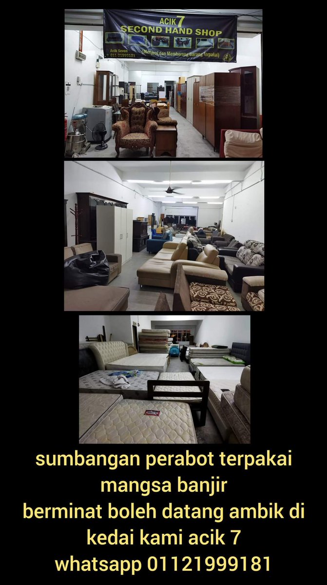 dina_mael's tweet photo. For those who really need.. plz.. advert this too.. the shop owner allow this.. #bantuanbanjir https://t.co/MTxeekRDyi