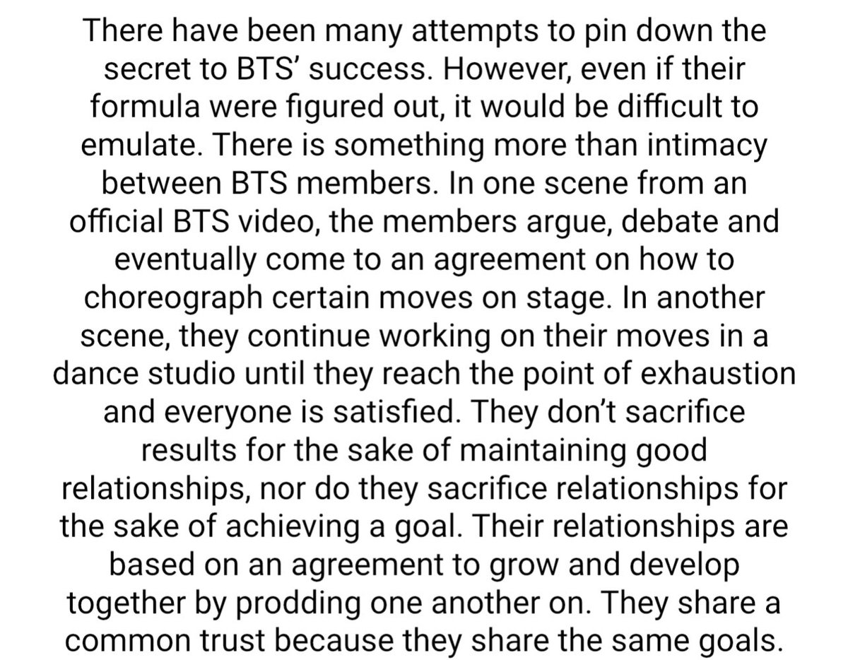 seesawtrash_'s tweet photo. “They don’t sacrifice results for the sake of maintaining good relationships, nor do they sacrifice relationships for the sake of achieving a goal.” And that’s why BTS are just that exceptional and can’t be imitated. https://t.co/vxGwg4H2W3