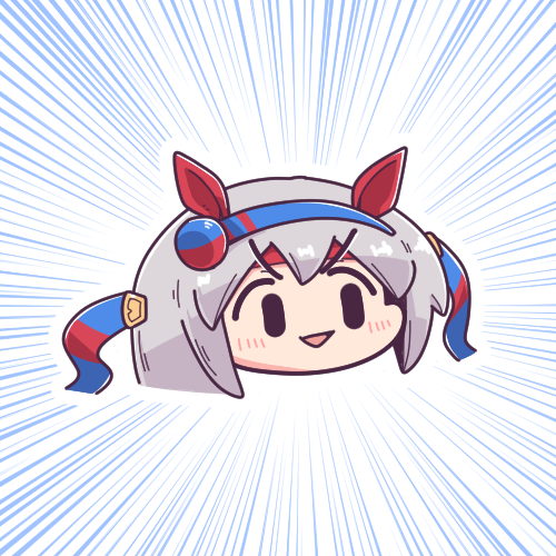 ウマ娘「シンプルにタマモクロス(顔面) #ウマ娘 」|アカのイラスト