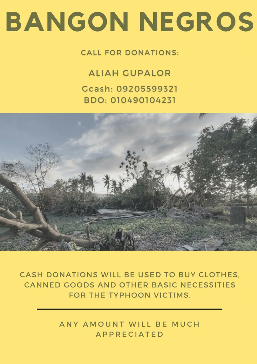 solsticelvn's tweet image. PLEASE HELP RT‼️

@jjk_alii &apos;s family is planning on donating goods, clothes and other stuff for the typhoon vicitms. Any amount will be highly appreciated.

#BangonNegros #TyphoonOdette #SipalayNeedsHelp #OdettePHRelief #OdettePHRelief
