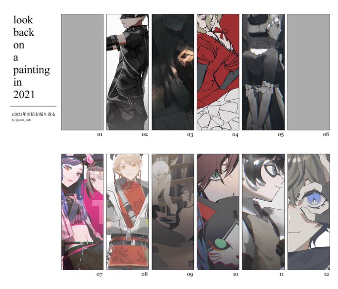 #2021年の絵を振り返る  進歩してえ‼️ 
