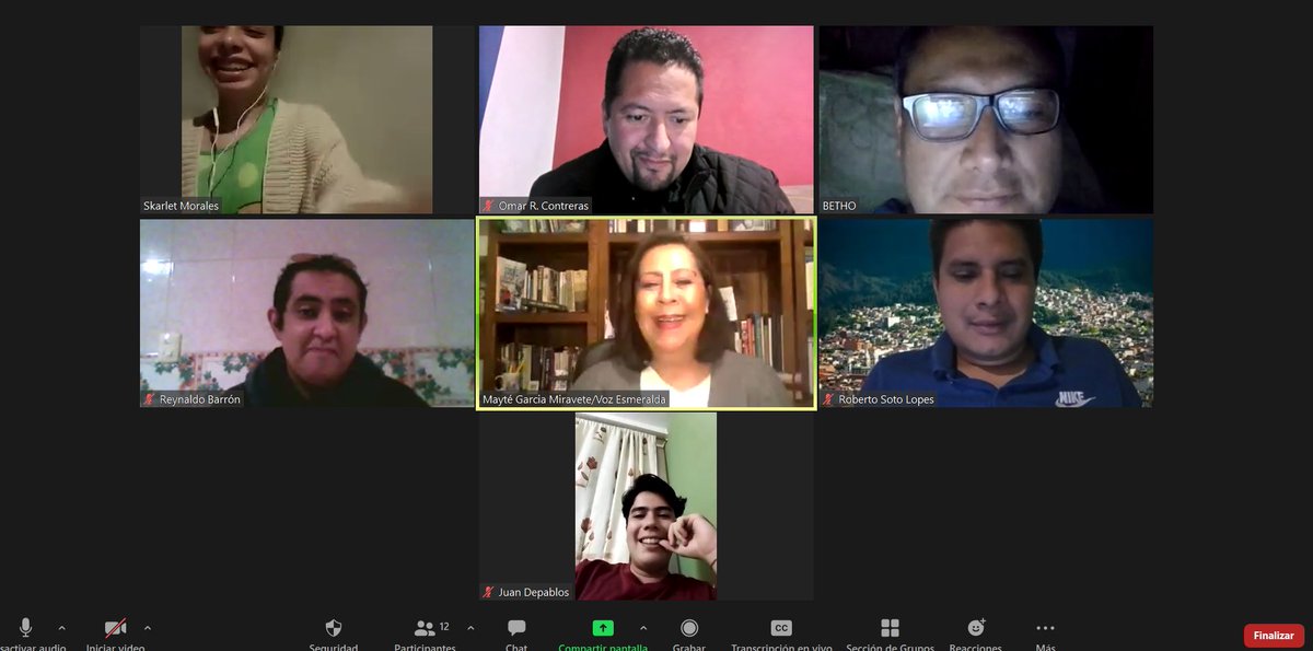 acecoplatam's tweet photo. ¡Seguimos capacitando a nuestros bootcampers!🗣️🌎

Hoy nuestros ganadores del bootcamp recibieron como premio un curso de oratoria y discurso político con la profesora @MayteGMiravete. https://t.co/tiKEH3ByAa