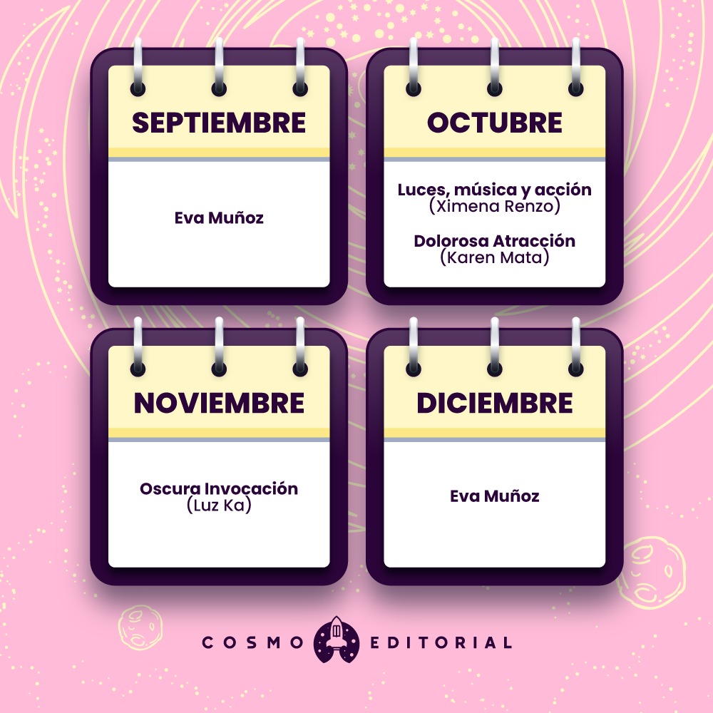 CosmoEditorial's tweet photo. 🟣CALENDARIO 2022🟣
¡CosmoLovers! Tenemos el agrado de presentarles nuestra ¨cosmo-agenda¨ para el 2022 con las estrellas de la familia Cosmo Editorial. ¿Cuál es tu mes favorito?💜🌸🌻

Pd: Nos ganó la emoción, pero aquí está nuevamente. 😘 https://t.co/5M2Wxxrj70