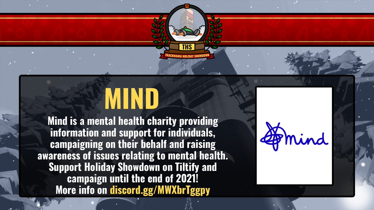 If you're a streamer or any other content creator on <a href="/Trackmania/">Trackmania</a>, join the cause on <a href="/tiltify/">Tiltify</a> and help <a href="/MindCharity/">Mind</a> raise awareness of mental health issues.

Exact steps to help and event details are listed on THS Discord: discord.gg/MWXbrTggpy