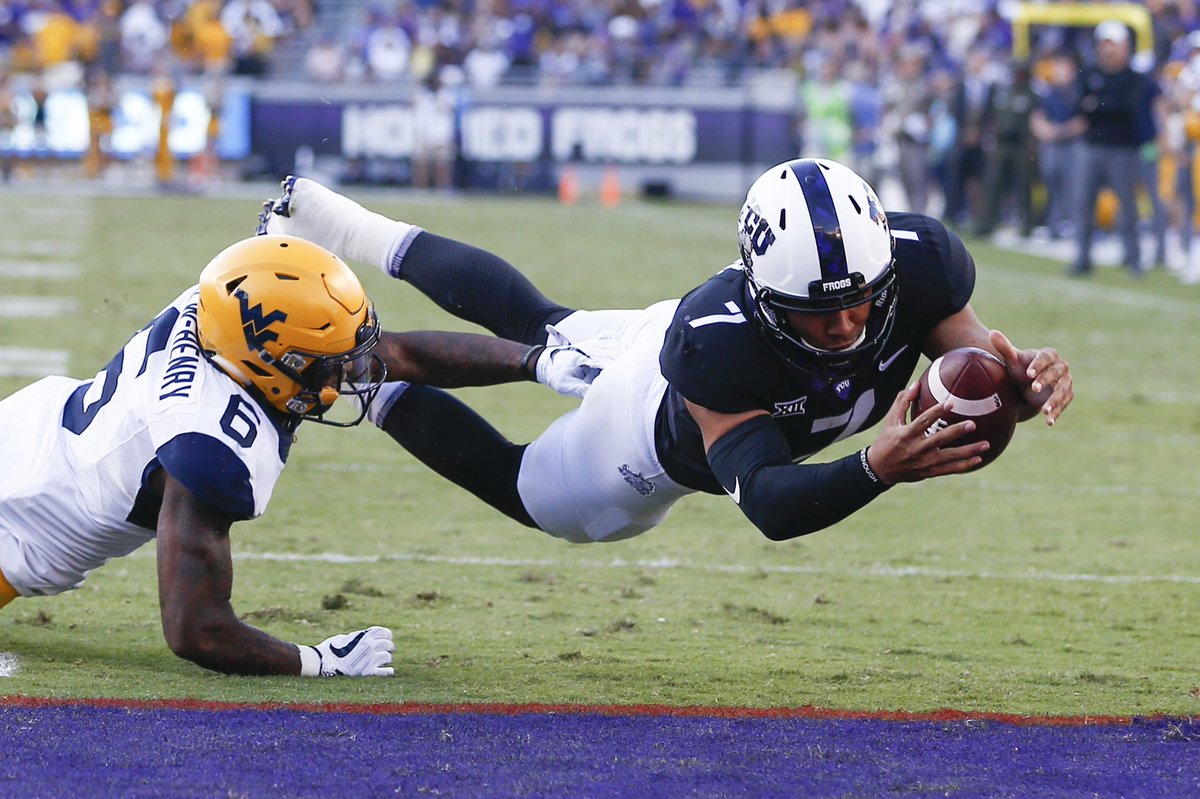 _Mark_Cohen's tweet photo. Happy Birthday to the great Horned Frog @Kennyhill13! In leading TCU to the 2017 Big 12 Championship Game, he was the only player in the nation to have 2 games with a passing, rushing and receiving TD! https://t.co/eJLYhSHM5i