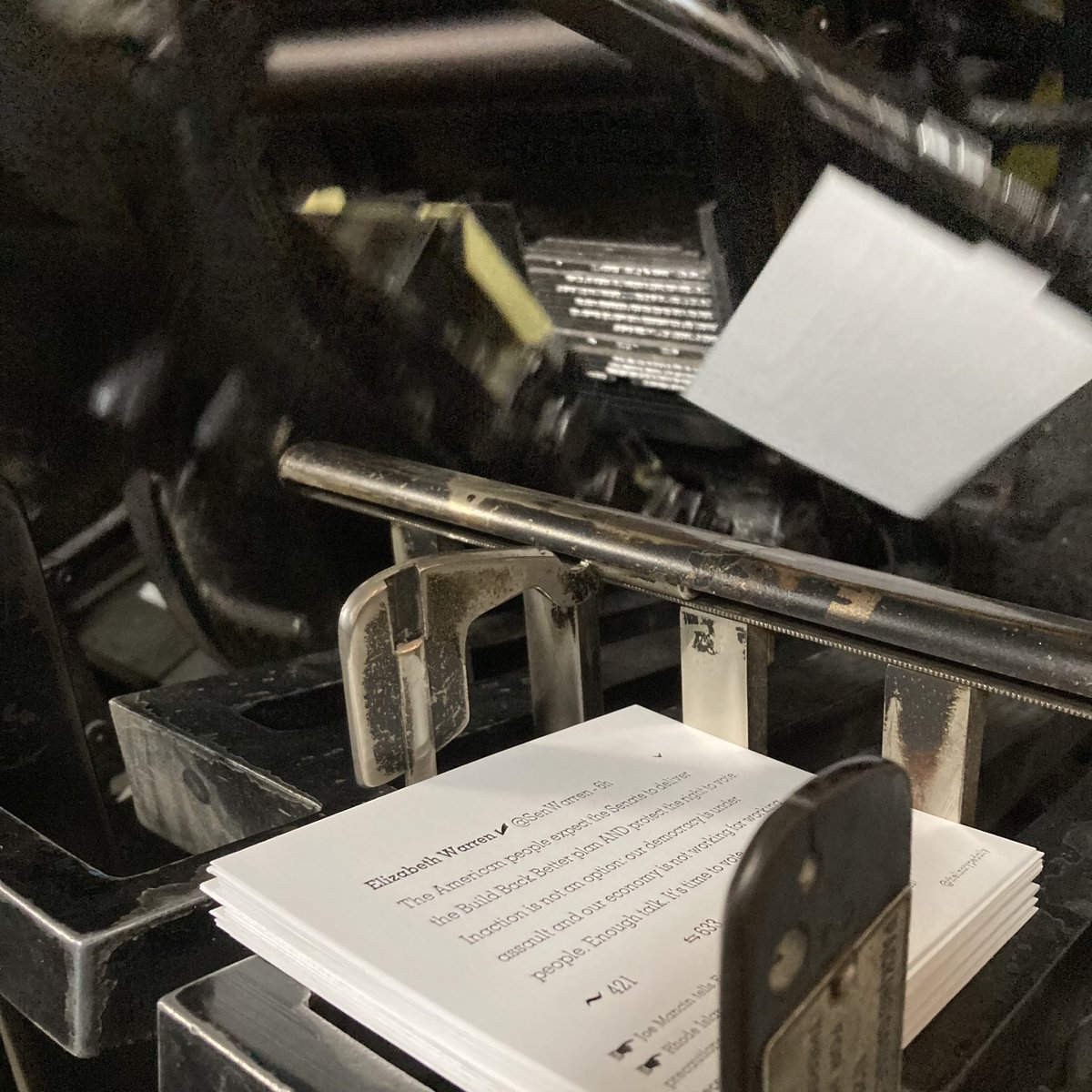 TLinotypist's tweet image. Cast in 8 and 12pt Cairo Light and Bold #typecasting #intertype