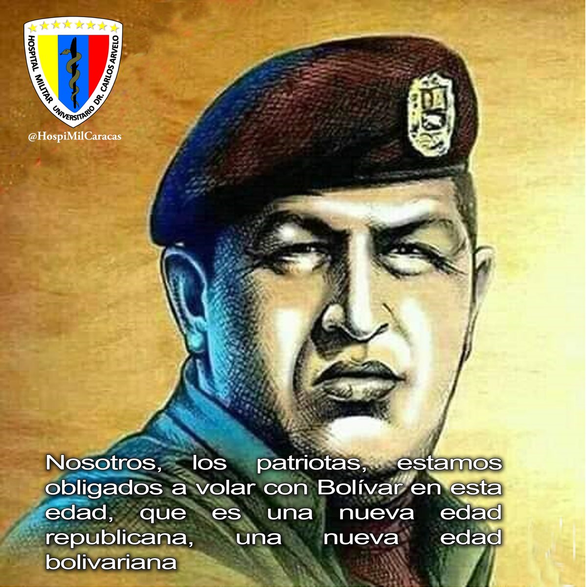 HospiMilCaracas's tweet photo. Pensamiento del Comandante Supremo y Eterno de la Revolución Bolivariana Hugo Chávez Frías https://t.co/c6pzoh5X3a