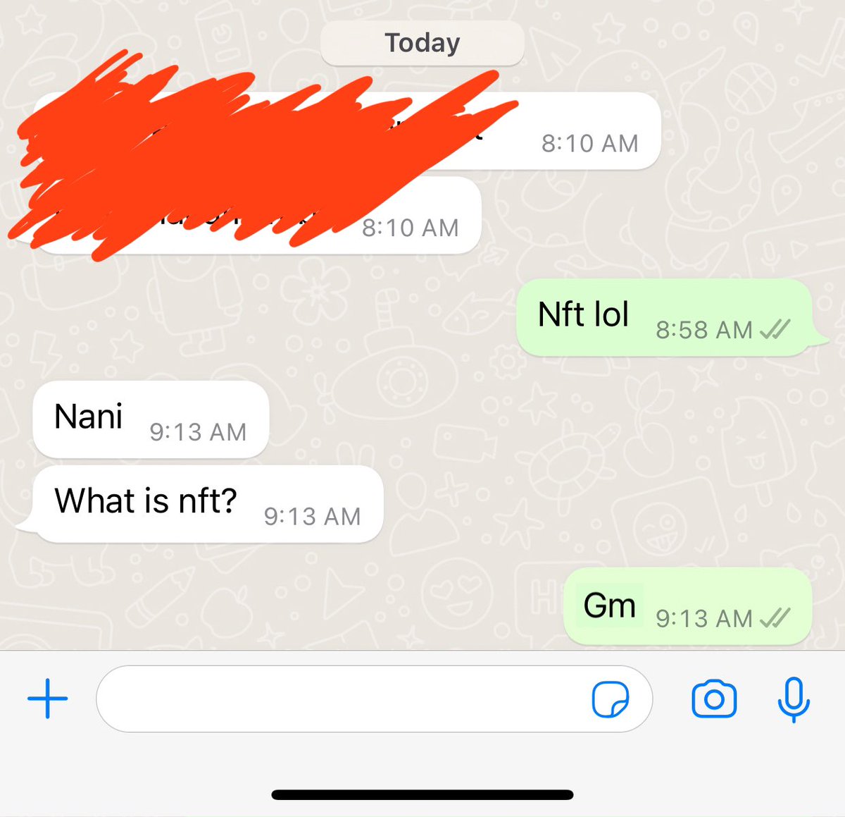 RebornKS's tweet photo. I stopped explaining when I realized there are people who don't get it. I will tell them: GM.
#NFTCommunity #goodmorning #nftart #NFT #NFTs #nofaceproject https://t.co/Z2NwlmYlhh