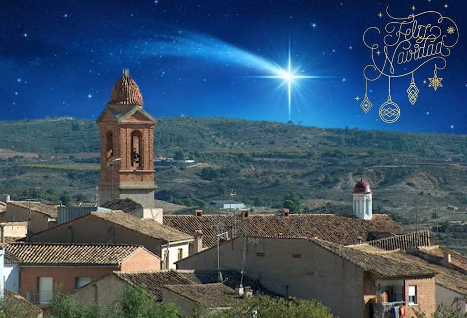 PPAlborache's tweet photo. Que la Navidad y el Nuevo Año 2022 vengan cargados de Salud, Tranquilidad y Felicidad. 
¡Feliz Navidad y Prospero Año Nuevo a todo Alborache! https://t.co/rF3neU6suc