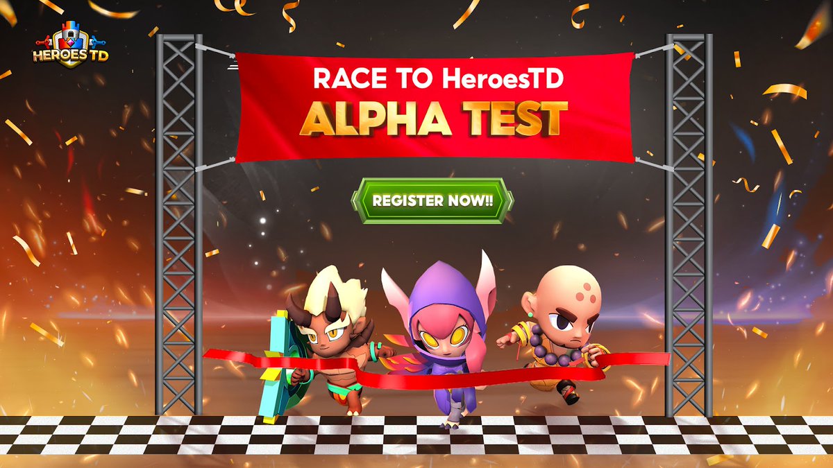 HeroesTD ALPHA TEST - REGISTER NOW TO BE THE FIRST TO PLAY HeroesTD 📢📢📢
✍️ REGISTER HERE: forms.gle/RVthxksX8EQbhg… 

👋Be the earliest player of #Heroes TD:
🌐Follow Twitter: x.com/heroes_td